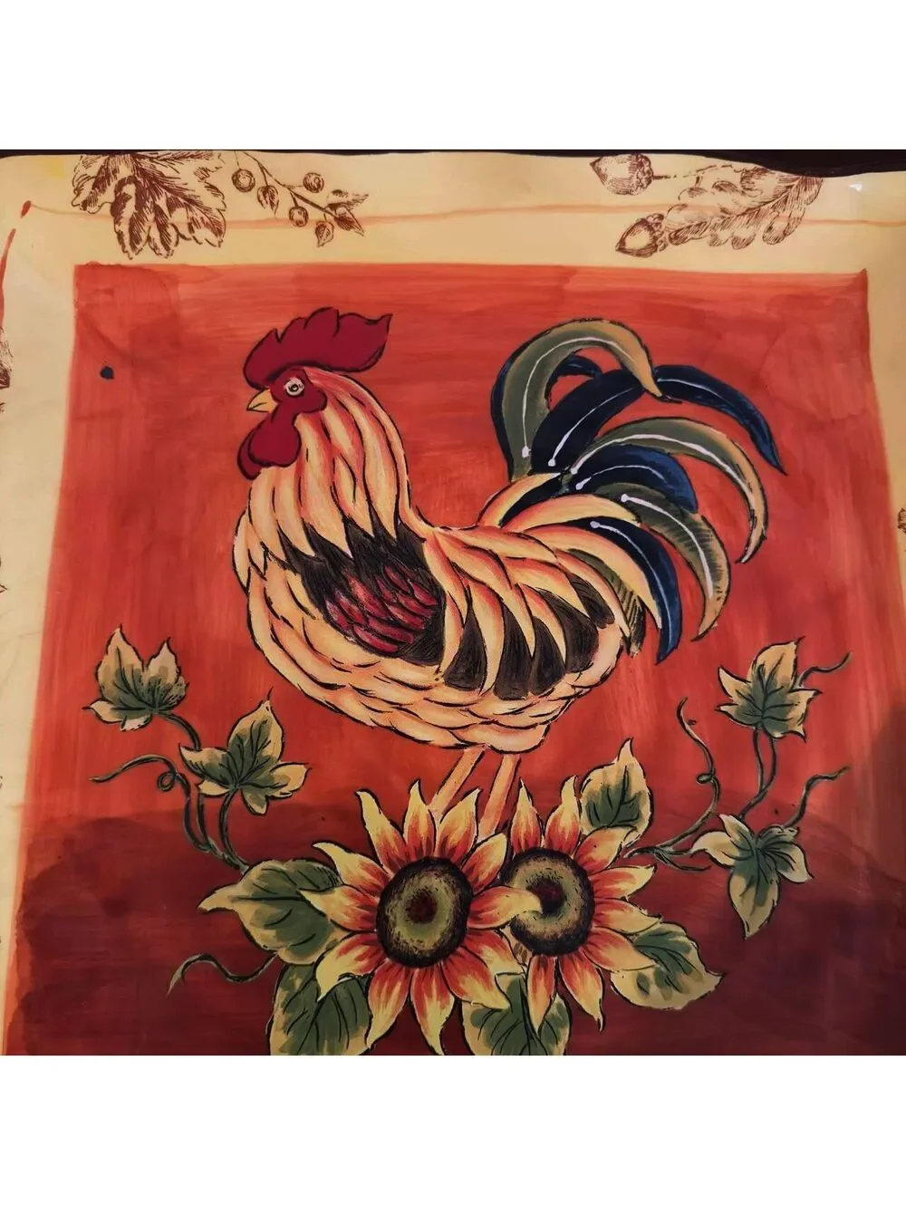 Orange Rooster Sunflower 11.5